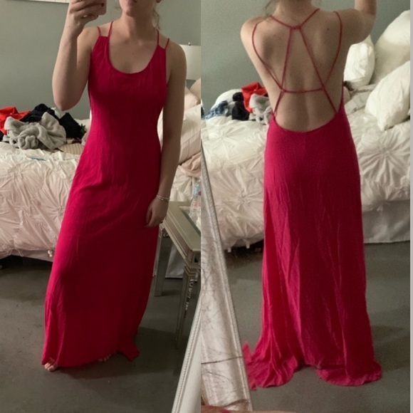 Dresses & Skirts - NWOT pink maxi dress